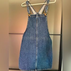 Madewell denim overall dress.